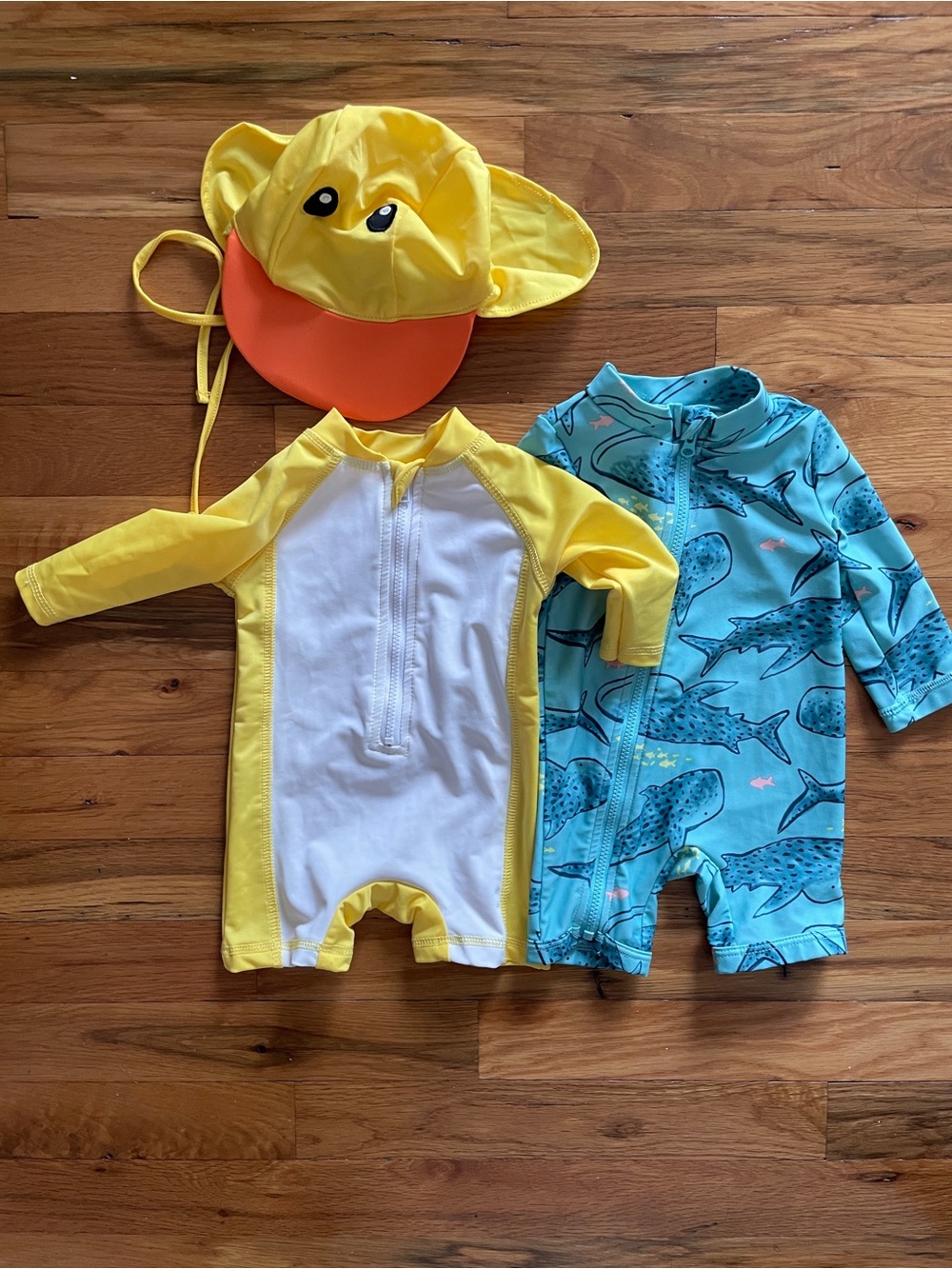 Two 0-3 month swim suits